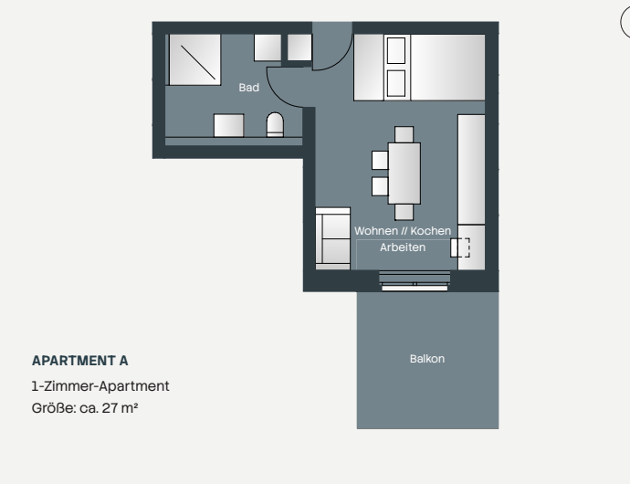 Grundriss Apartment A